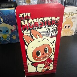 The Monsters Vinyl Face Stuffed Animal - Red and White